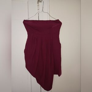 Elegant Burgundy Women's Skirt